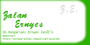 zalan ernyes business card